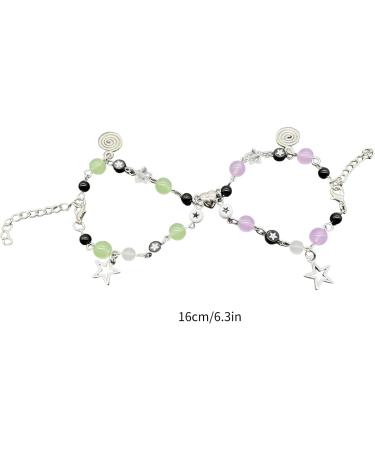 Buy OralGos Practical Magnetic Clasp Acrylic Alloy Bangle Bracelet - Comfortable Beaded Chains for Stylish Fashion - Buy Online on GoSupps.com