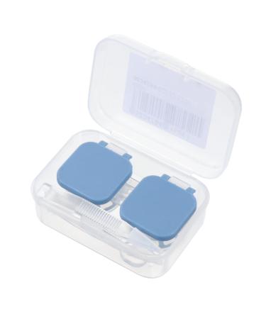 PartyKindom Storage Holder Box Glasses Case Contact Lens Case Glasses Storage Box Travel Container Blue 5.5X2.5X2cm