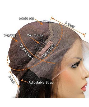 Buy 14-Inch Brown Lace Front Wig | Real Brazilian Water Wave Human Hair | Pre-Plucked 150% Density International Shipping - Buy Online on GoSupps.com