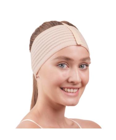 Post Surgical Chin Strap Bandage for Women | Neck & Chin Compression Wrap for Face Slimming & Jowl Tightening (Beige) - Shop Now - Buy Online on GoSupps.com