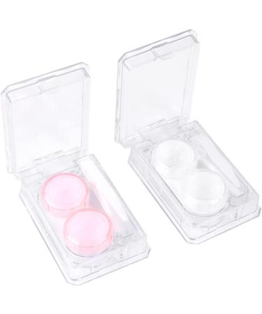 Solustrie 4-Piece Mini Container for Colored Contact Lenses - Eye Lens Storage with Halter Mirror & Cleaning Case - Buy Online on GoSupps.com