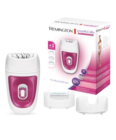 Remington Epilierer Smooth & Silk EP3 3-in1 EP7300 network companies 40 titanium-coated tweezers including 3 different attachments white/pink