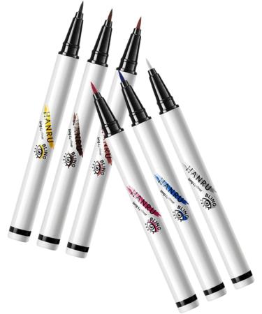 FOMIYES 24 Pcs Eye Liner Pencils Pink Eyeliner Colored Eyeliner White Liquid Eyeliner Girl Abs Template Miss - Buy Online on GoSupps.com