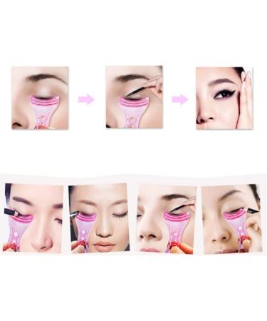 KALLORY Lash Applicator Tool Eye Mascara Applicator Tool 3 in 1 Upper Lower Eye Lash Mascara Guard Plastic Eyelash Curler Helper for Makeup () Sticker Eyeliner Eyelash Mascara - Buy Online on GoSupps.com