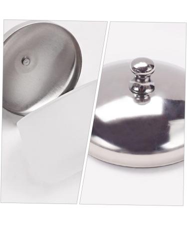 Healeved Nail Art Crystal Cup Decorative Monomer Dish Liquid Containers Manicure Tool Dappen Dish with Lid Nail Art Cleaning Tool Glass Cleaning Cup Stainless Steel Mixing Cup Carved - Buy Online on GoSupps.com