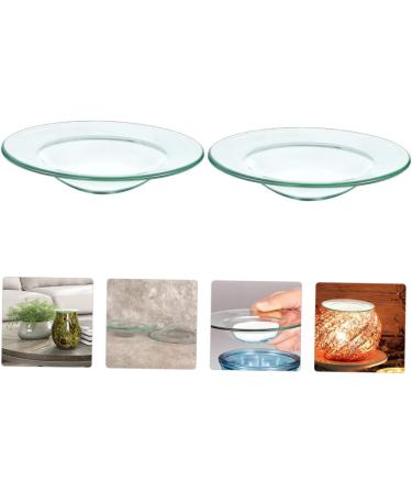Garneck 6-Piece Glass Bowl Candlestick Set | Candle Heat Plate & Wax Warmer Accessories | Transparent 12x12cm - Perfect for Home D cor - Buy Online on GoSupps.com