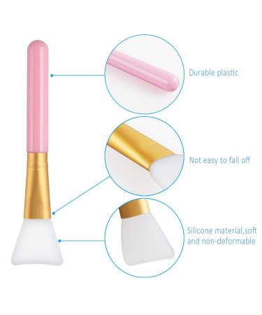 Dadabig 5-Piece Face Mask Brush Set - Silicone Cosmetic Tools for Mud Masks Eye Masks & DIY - Multi-Colored Application Brushes for Body & Facial Care - Buy Online on GoSupps.com