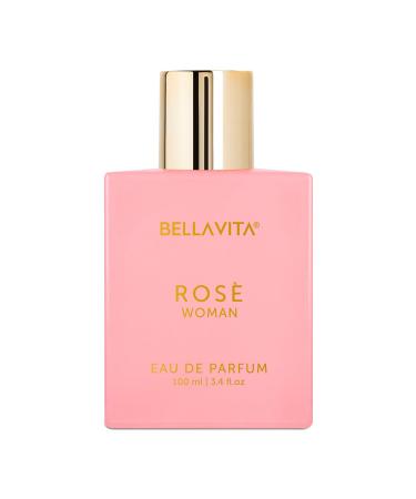 Bella Vita Rose Woman Eau De Parfum Floral Sweet Fragrance 3.4 fl.oz Pink