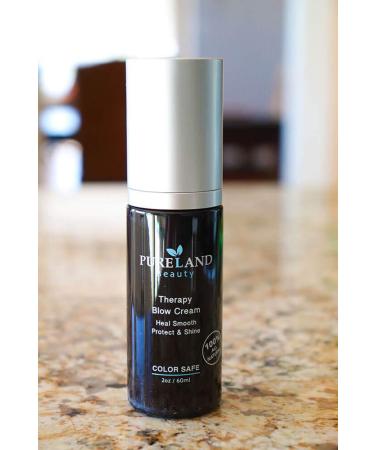 Pureland Beauty Therapy Blow Cream | Leave-In Hair Repair Treatment | Hydrating Mask for Sensitive Scalp & Dry Hair | Natural Chemical-Free Plant-Based Hair Care - Buy Online on GoSupps.com
