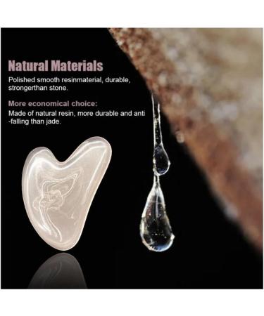 Resin Jade Gua Sha Facial Massage Tool - Green Beauty Scraping Roller for Spa Treatments - Buy Online on GoSupps.com