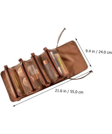 Valiclud 3-Piece Removable Medicine Organizer - Foldable Bathroom Hanging Bag for Travel | Yellow Toilet & Razor Storage 55x24x3cm - Buy Online on GoSupps.com