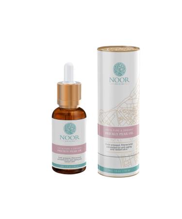 Noor Origins Prickly Pear Seed Oil 1 oz 100% Pure Cold Pressed Extra Penetrating Oil for Hair Skin and Nails - Treats Fine Lines Wrinkles Acne Under Eye Dark Circles Blemishes Skin Burns