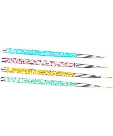 FRCOLOR 4 Pieces Dotting Pen Tools Tool for Dotting Nails Nail Art Gel Nail Gel Pens for Brush Drawing Detail Brush Painted Adjust Flower Stem Brush Pen Painting - Buy Online on GoSupps.com