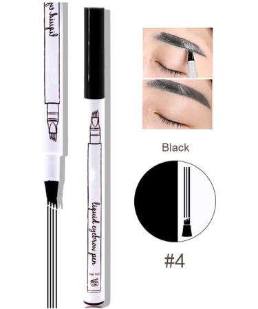  Allayu Waterproof Long-Lasting Multicolor Eyebrow Pencil Makeup Cosmetics Convenient for Professionals and Beginners Black - Buy Online on GoSupps.com