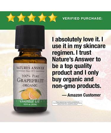 USDA Organic Grapefruit Essential Oil - 100% Pure Aromatherapy Oil for Diffusers | 0.5 fl oz (15ml) - Made in USA - Buy Online on GoSupps.com