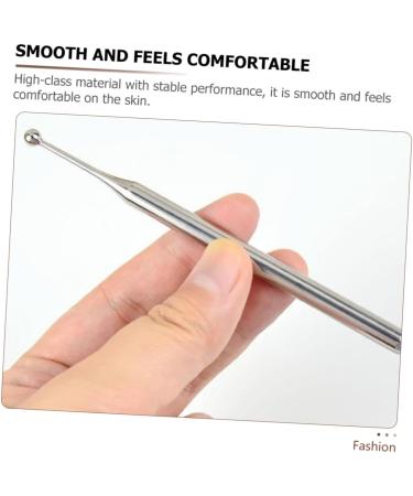 Healvian 3-in-1 Ear Cleaner & Hand Massage Device - Facial & Body Reflex Zone Tools Acupuncture Point Stickers Rustproof Steel - 3 Pack - Buy Online on GoSupps.com