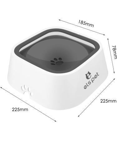 Dog Water Bowl No Spill Splash Free Pet Floating Water Bowl Vehicle Water 1L Large Capacity Slow Drinking Water Dispenser Carried Water Bowl Portable Travel Water Bowl for Dog Cat Puppy Pets (Grey) - Buy Online on GoSupps.com