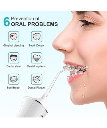 Water Dental Flosser - Cordless Oral Irrigator 4 Modes IPX7 Waterproof for Home & Travel - Ideal for Teeth Braces & Bridges (Black - Buy Online on GoSupps.com