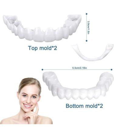 High-Quality Artificial Teeth & Dentures Set - Cosmetic Veneers Dental Prosthesis Lightening Kit + Case & Tweezers - International Shipping Available - Buy Online on GoSupps.com