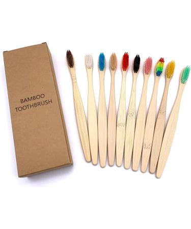 Eco-Friendly Bamboo Toothbrush - Sustainable & Biodegradable | International Shipping Available - Buy Online on GoSupps.com