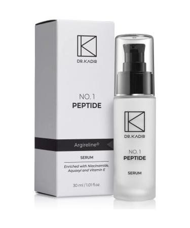 Dr. Kadir No.1 Peptide Anti-Aging Serum with Argireline Amplified 5% Niacinamide & Vitamin E Firming & Smoothing 1.01 fl oz