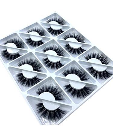 9 Pairs HBZGTLAD Natural Long 3D Mink False Eyelashes - SD-06 - Buy Online on GoSupps.com