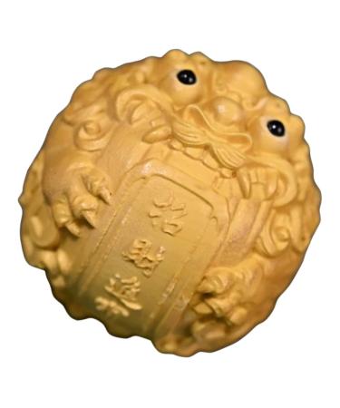 Healeved ornament Bagua from peach wood pi yao tea pet kylin statue made of wood chinese feng-shui decor feng shui letters tool handheld box tree ornament fitness