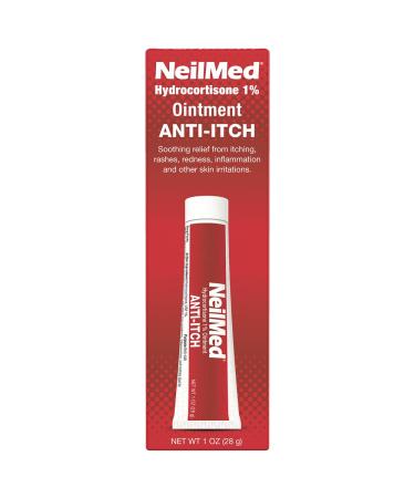 NeilMed Hydrocortisone 1% Anti-Itch Ointment 1oz | Maximum Strength Cortisone Relief | Fast Soothing & Calming Formula - Ship Internationally - Buy Online on GoSupps.com
