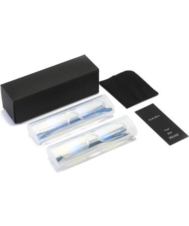 Kokobin Frameless Reading Glasses - Anti Blue Light Visual Aid +2.0 Diopters for Men & Women - 2 Pack - Buy Online on GoSupps.com