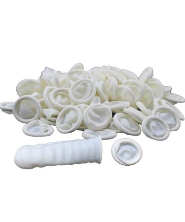 Latex Finger Cots Disposable Finger Caps Rubber Fingertips Protector as Finger Guards 205 Count (Pack of 1)