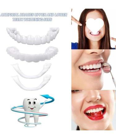 2 Pairs Top and Bottom Adjustable Temporarily Beautiful Smile(White) (1) - Buy Online on GoSupps.com