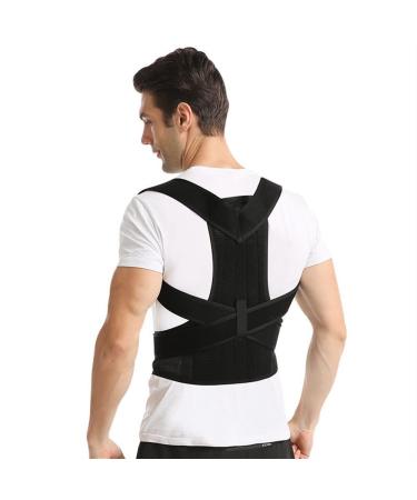 Invisible Posture Corrector Men Women Full Back Support Brace Adult Back Lumbar Support Shoulder Posture Support Hunchback Corrector For Upper And Lower Back Pain Relief (Color : Black Size : XX-La XX-Large Black