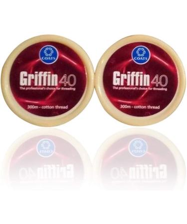 Griffin 40 TKT Cotton Eyebrow Thread - 2 Spools X 300m for Facial Hair Removal - Buy Online on GoSupps.com