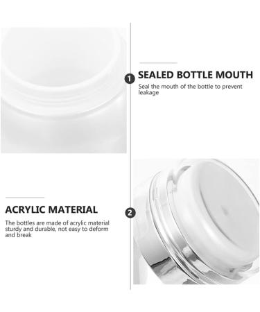 CLISPEED Cream Pressing Sub Container Cream Holder Press-type Container Leak-proof Cream Jars Acrylic Bottle for Cream Acrylic Acid Sample Travel Lotion - Buy Online on GoSupps.com