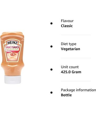 Heinz Saucy Sauce 425g - Mayo Ketchup Sauce - Buy Online on GoSupps.com