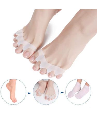 ENPAP Men's Toe Separator Socks - Gel Hammer Toe Corrector & Valgus Straightener - 1 Pair - Buy Online on GoSupps.com
