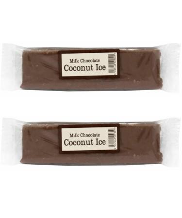 Decadent Duo: Milk Chocolate Covered Coconut Ice - 130g (Two-Pack)