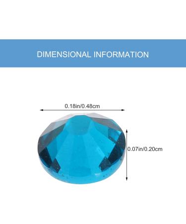 Ciieeo 1 Set Flat Rhinestone Accessories Nail Art Charms Black Nails Rhinestones Crystal Nail Studs Nail Art Studs Nail Kits Nail Rhinestones Crystals Nail Crafts Glass 3d Jewelry Acrylic Blue - Buy Online on GoSupps.com