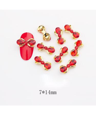 10pcs 3D Nail Art Crystal Rhinestone Bow Big Gems Charms for Nail Art Decoration Jewelry Sparkle Craft DIY Beads (#3028 10pcs) - Buy Online on GoSupps.com