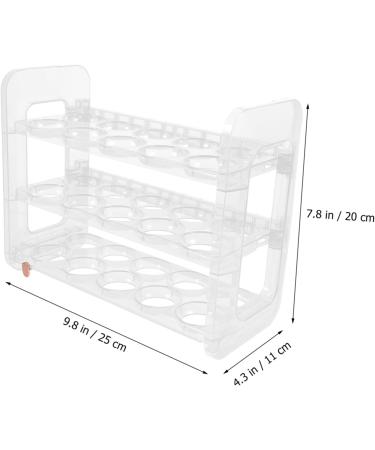 Hohopeti Egg Storage Rack Egg Holder for Fridge Eggs Egg Storage Stand Egg Rack for Fridge Door Dedicated Box White 25.00X20.00X11.00CM - Buy Online on GoSupps.com