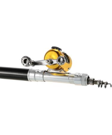 Lixada Mini Telescopic Fishing Rod Combo Set - Portable Pocket Pen Fishing Pole with Reel - Black - International Shipping Available - Buy Online on GoSupps.com