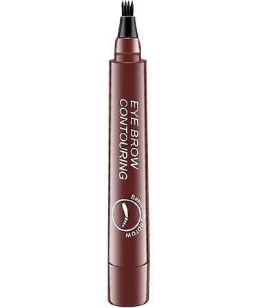 Eye Brow Pencil - Four Forked Eyebrow Pencil Waterproof Eyebrow Makeup for Natural-Looking Brows Parties Daily Use Dating Pochy Red Brown - Buy Online on GoSupps.com