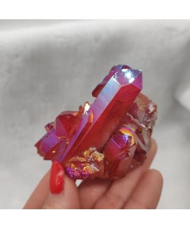 Natural Crystal Rough Natural Quartz Crystal 1pcs Natural Crystal Quartz Cluster Colourful Specimen Electroplating Coated Stone Home Decoration Craft Home Office Decor (Size : 150-200g) - Buy Online on GoSupps.com