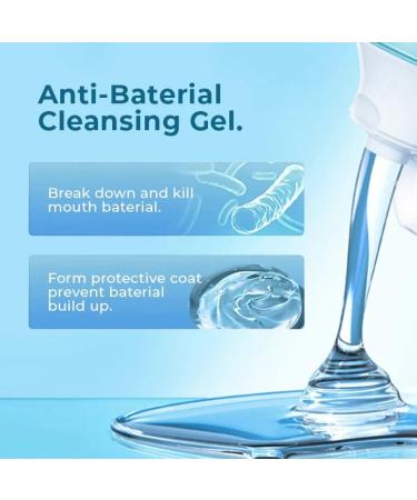 Oral Hygiene Brush & Tongue Cleansing Gel Kit | Mint Gel + Tongue Cleaner Brush | Remove Bad Breath | 2PC Set - Buy Online on GoSupps.com