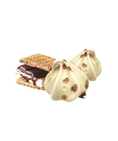 Krunchy Melts Original S'mores Meringue Cookies 4 Oz - Fat Free, Gluten Free, Nut Free - 90 Calories - Low Calorie Snack & Sweet Treats - Buy Online on GoSupps.com