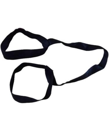 Bluelans Durable Cotton Yoga Mat with Carrying Strap - Premium Black Yoga Mat for Comfort & Stability - International Shipping Available - Buy Online on GoSupps.com