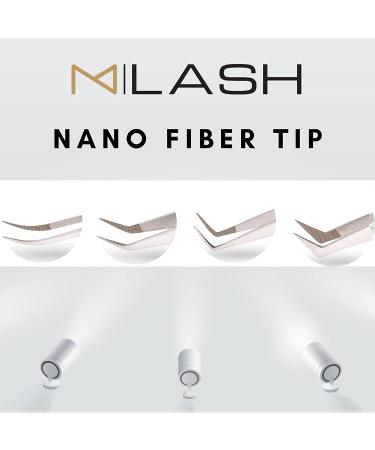 Japanese Steel M LASH Set of 4 Diamond Grip NANO Fiber Tip Eyelash Extension Tweezers - Teal - Buy Online on GoSupps.com