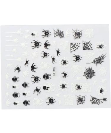 Halloween Nail Sticker Adhesive 3D Luminous Little Monster Nail Art Accessories for Women Style1. - Buy Online on GoSupps.com