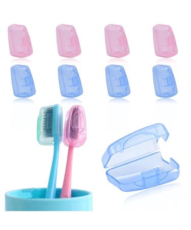 XBFOCNH 8 pieces of toothbrush protective cover portable toothbrush head protective cover for trips toothbrush protective cover toothbrush cover caps for travel at home camping and school - Buy Online on GoSupps.com