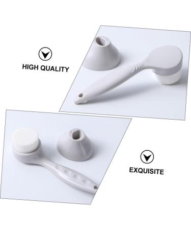minkissy Manual Face Brush Facial Cleansing Tool Face Scrub Brush Silicone Cleaning Brush Skin Care Brush Face Washing Cleaner Facial Brush with Holder Artificial Fiber Deep Cleaning - Buy Online on GoSupps.com